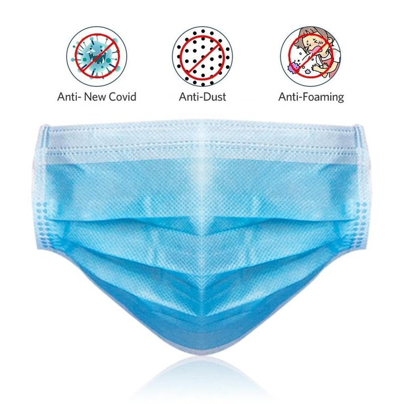 Nonwoven PP face mask / Antivirus surgical mask / Earloop protective mask